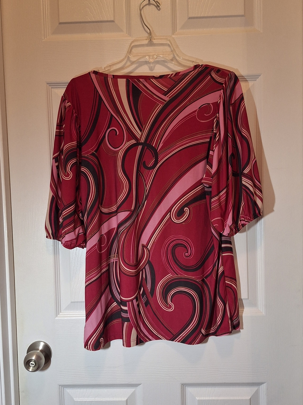 new directions Colorful Swirl Pattern Scoop-Neck Tunic Top - Picture 2 of 9